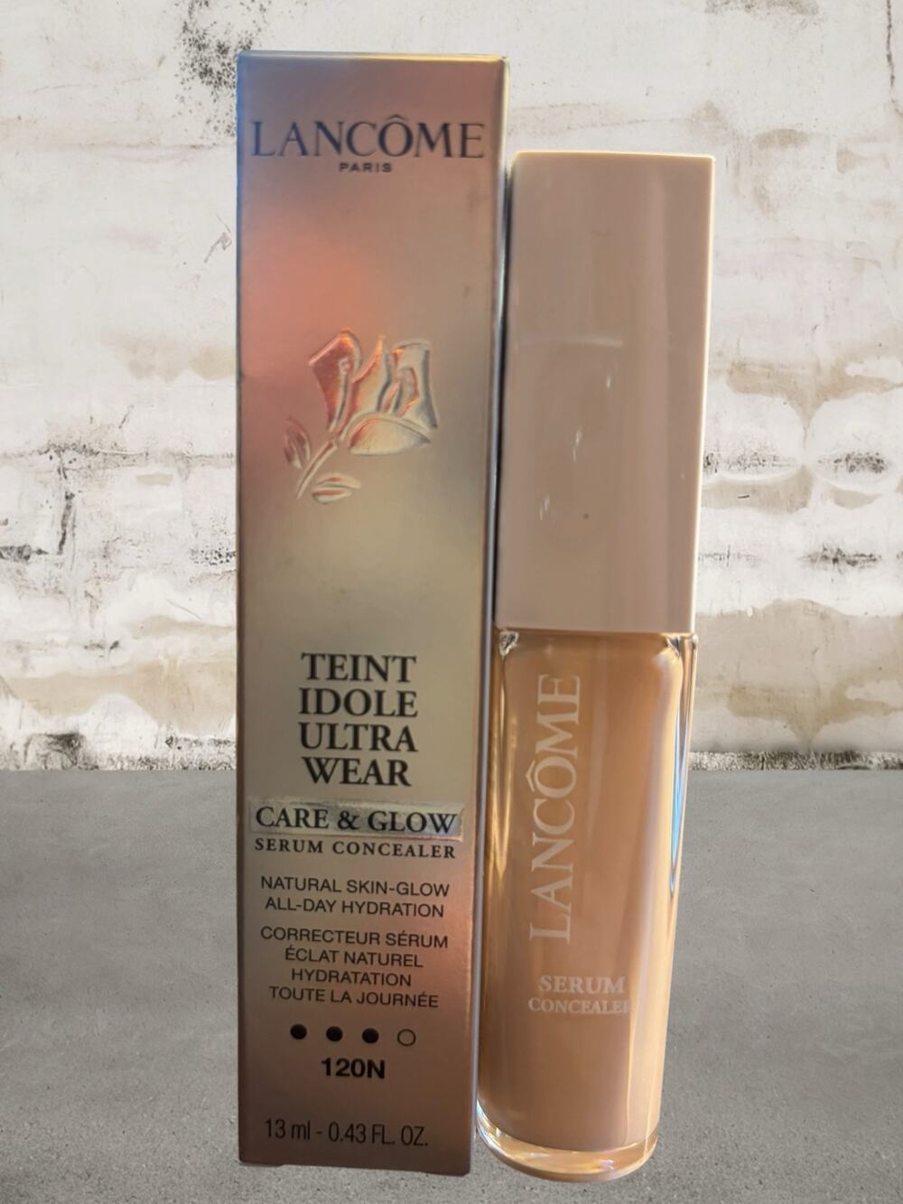 Lancome Teint Idole Ultra Wear Care & Glow Serum Concealer 120N NIB - $32 MSRP